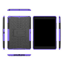 Avis Coque en TPU hybride antidérapant avec béquille violet pour votre Apple iPad 10.2 (2019)