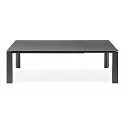 Acheter Inside 75 Table extensible 12 couverts GATE 280 cm pieds métal noir plateau céramique pierre