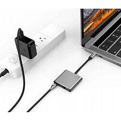 GUPBOO ADAPTATEUR ADAPTATEUR HUB 3EN1 USB-C HDMI 4K MACBOOK,JL568 pas cher