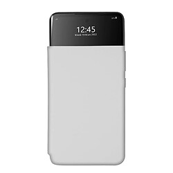 Étui Officiel Samsung Galaxy A53 5G Fenêtre Tactile S View Wallet Cover Blanc