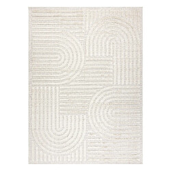 RUGSX Tapis SANTO SIZAL 0989 géométrique blanc 120x170 cm