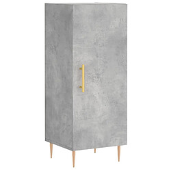 Acheter vidaXL Buffet haut Gris béton 34,5x34x180 cm Bois d'ingénierie