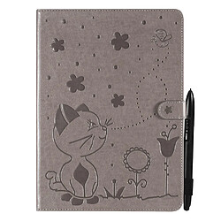 Etui en PU motif chat et abeille gris pour votre iPad mini (2021)