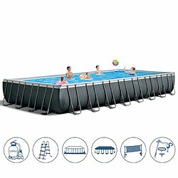 Piscine hors-sol Intex 26378 ex 26376 rectangulaire Ultra Xtr Frame volley-ball 975x488x132