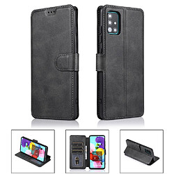 Etui en PU + TPU style noir pour votre Samsung Galaxy A71 SM-A715