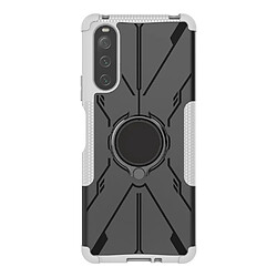 Coque en TPU 2-en-1, anti-choc avec béquille pour votre Sony Xperia 10 IV 5G - blanc