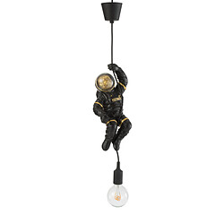 Dansmamaison Chandelier Astronaute Poly Noir/Or