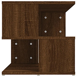 Acheter Maison Chic Table d'appoint | Table Basse Chêne marron 40x40x40 cm Bois d'ingénierie -GKD88344