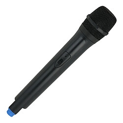 Accessoires de microphone sans fil en plastique classique faux jouet micro de poche bleu