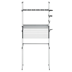 Avis vidaXL Étagère pour machine à laver 77x52x192 cm aluminium