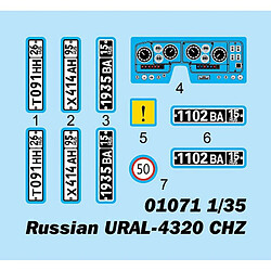 Avis Trumpeter Maquette Camion Russian Ural-4320 Chz