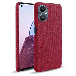 Coque en TPU + PU anti-griffes, rouge pour votre OnePlus Nord N20 5G/Oppo Reno 7Z