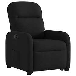 Avis vidaXL Fauteuil inclinable électrique noir tissu