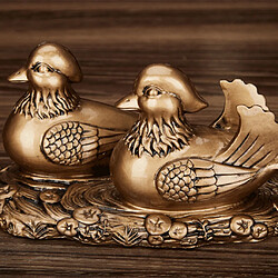 Acheter feng shui mandarin canards pour l'amour et la romance figurine statue décor cuivre