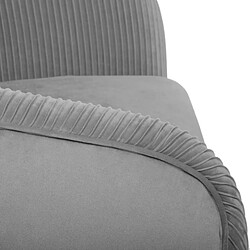 Atmosphera, Createur D'Interieur Fauteuil en velours Solaro - Gris pas cher