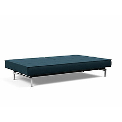 Acheter Inside 75 INNOVATION LIVING Canape SPLITBACK CHROME convertible lit 115*210 cm Tissu Argus Navy Blue