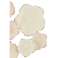 Avis Dansmamaison Deco Murale Fleurs En Metal Blanc/Rose