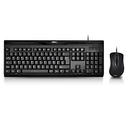 Advance Pack clavier + souris filaire MULTIMEDIA CLS-197U Clavier + Souris bureautique USB Noir