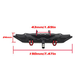 Acheter Mise à Niveau Du Pare-chocs En Alliage RC Pour TRX4 90046 Pièces De Rechange De Modèle De Voiture RC Noir