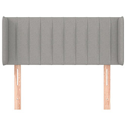 Avis Maison Chic Tête de lit moderne avec oreilles pour chambre - Décoration de lit Gris clair 83x16x78/88 cm Tissu -MN62085