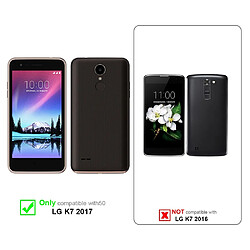 Cadorabo Coque LG K7 2017 Etui en Brun