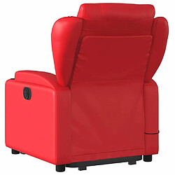 Acheter Maison Chic Fauteuil Relax pour salon, Fauteuil inclinable de massage Rouge Similicuir -GKD33199