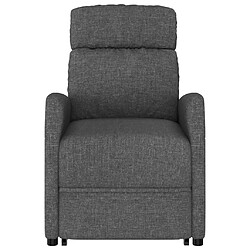 Avis vidaXL Fauteuil Gris foncé Tissu