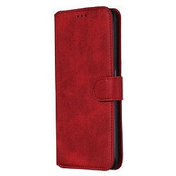 Wewoo Housse Coque Pour OPPO F11 Pro / R19 Classic Calf Texture Horizontal Flip PU en cuiravec support et fentes cartes et portefeuille rouge