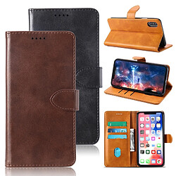 Wewoo Housse Coque Etui à rabat horizontal en cuir vachette pour Xiaomi Redmi Note 5A Xiaomi Redmi Y1 Liteavec porte-cartes et Marron