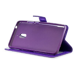 Wewoo Housse Coque Crazy Horse Texture Horizontal Etui en cuir avec support et fentes pour cartes et portefeuille et cadre photo Nokia 2.1 Violet pas cher