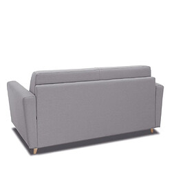 Acheter Inside 75 Canapé MEZZANO convertible EXPRESS matelas 16 cm sommier métal 140 cm tissu tweed gris clair