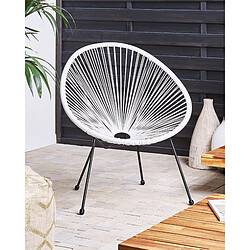 Beliani Chaise de jardin ACAPULCO II Blanc