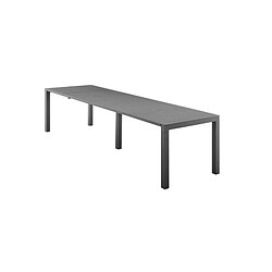 Table de jardin extensible mode papillon - extensible des 2 cotes - Aluminium - 200/260/320 X 100 X 75 cm