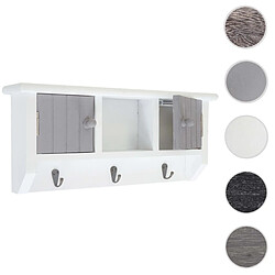 Mendler Armoire à clés HWC-A48, boîte à clés avec portes et crochets ~ gris