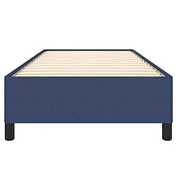 Maison Chic Lit adulte - Lit simple Cadre de lit,Structure du lit Contemporain Bleu 90x190 cm Tissu -MN47518 pas cher