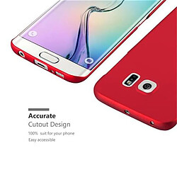 Acheter Cadorabo Coque Samsung Galaxy S6 EDGE Etui en Rouge