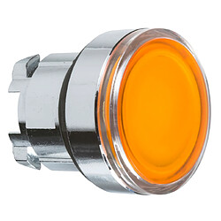 Schneider Electric tête bouton poussoir - pousser - lumineux - affleurant - orange - schneider zb4bh053