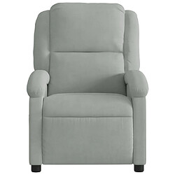 Avis Maison Chic Fauteuil inclinable,Fauteuil luxe de relaxation gris clair velours -MN62946