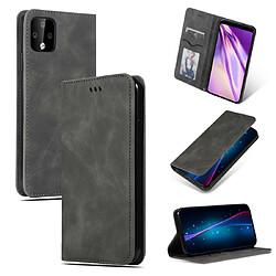 Wewoo Housse Coque en cuir à rabat horizontal magnétique Business Skin Feel Retro pour Google Pixel 4XL gris foncé