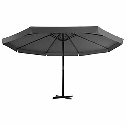 Maison Chic Parasol Jardin | Parasol avec mat en aluminium 500 cm Anthracite - GKD24616