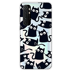 Coque en TPU impression de motifs souple Chats noirs pour votre Xiaomi Mi Note 10 Lite