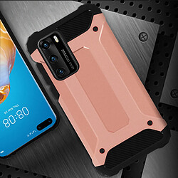 Acheter Avizar Coque Huawei P40 Design Relief Protection Bi-matière Antichute 1,8m Rose gold