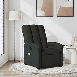 Maison Chic Fauteuil de massage inclinable,Fauteuil luxe de relaxation Noir Tissu -MN39249