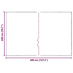 Acheter vidaXL Couverture végétale avec œillets 2x4 m PVC