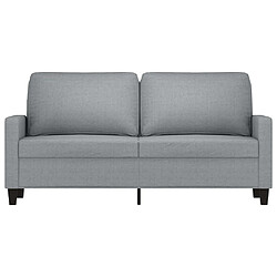 Avis Maison Chic Canapé à 2 places,Sofa de Salon,Canapé droit Gris clair 140 cm Tissu -GKD486662