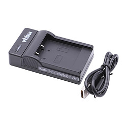 vhbw Chargeur USB de batterie compatible avec Rollei Prego 8330, DP8300, DP8330 batterie appareil photo digital, DSLR, action cam