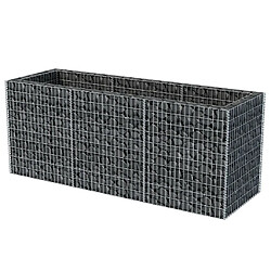 Avis Maison Chic Jardinière,Lit surélevé - Bac à fleurs - pot de fleur à gabion Acier 270x90x100 cm -GKD48962