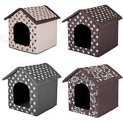 Hobbydog R3 BUDSWL4 Doghouse R3 Gris 52 x 46 cm avec Pattes M Gris 1 100000000001 kg