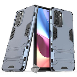 Htdmobiles Coque rigide anti choc pour Xiaomi Poco F3 / Mi 11i 5G + film ecran - BLEU FONCE