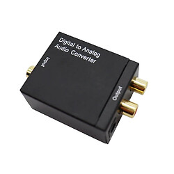 Convertisseur Audio numérique à analogique L / R, Fiber optique, Signal Coaxial à analogique, DAC Spdif stéréo Jack 3.5 mm, 2*RCA amplificateur